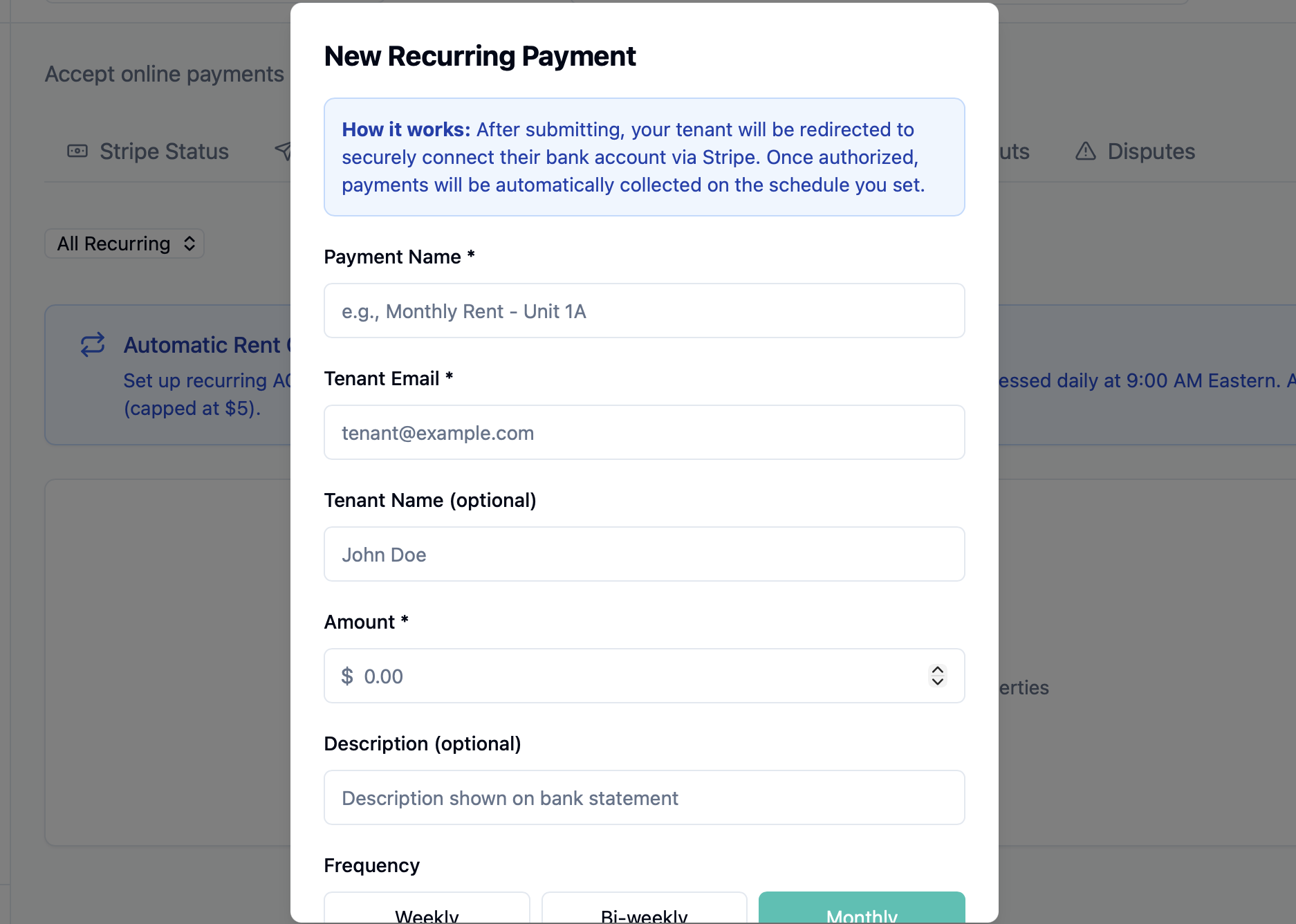Payments & Rent